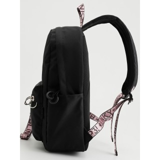 Рюкзак «Кольца» чёрный с розовым