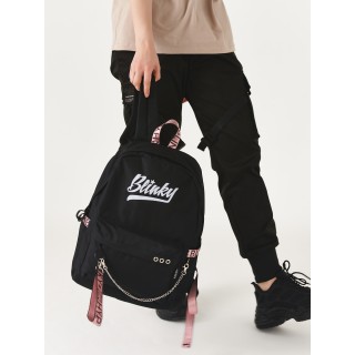 Рюкзак «Blinky» чёрный с розовым